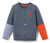 Pletený kabátek pro malé děti, v colorblocking designu