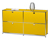 Kovová odkládací skříňka »CN3« se 4 výklopnými přihrádkami, žlutá