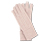 Pletené rukavice s copánkovým vzorem, růžové