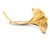 Brož »Ginkgo«, pozlacená 23karátovým zlatem