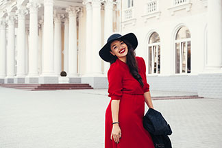 I u dámských nadměrných velikostí může být outfit přiléhavý.