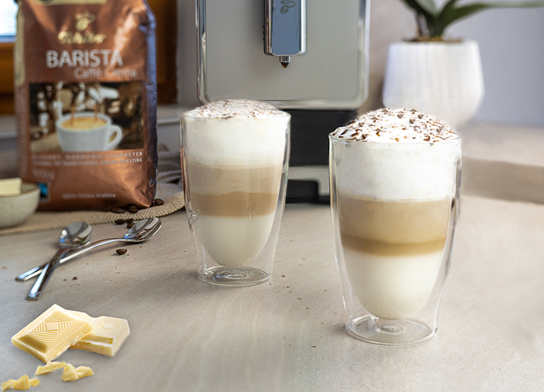 Latte s bílou čokoládou
